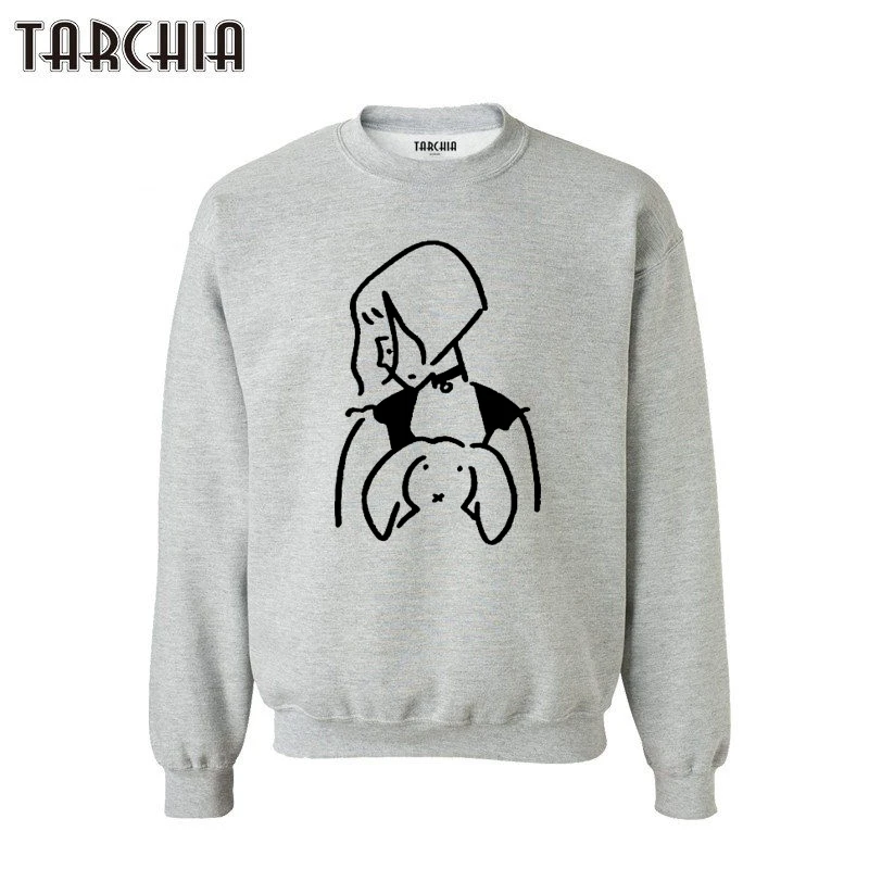 

TARCHIA 2022 New Winter Cotton Fashion Sweatshirts Oversized Women Print Cheap Hot Casual Pullover Tops Plus Size Girl Wear