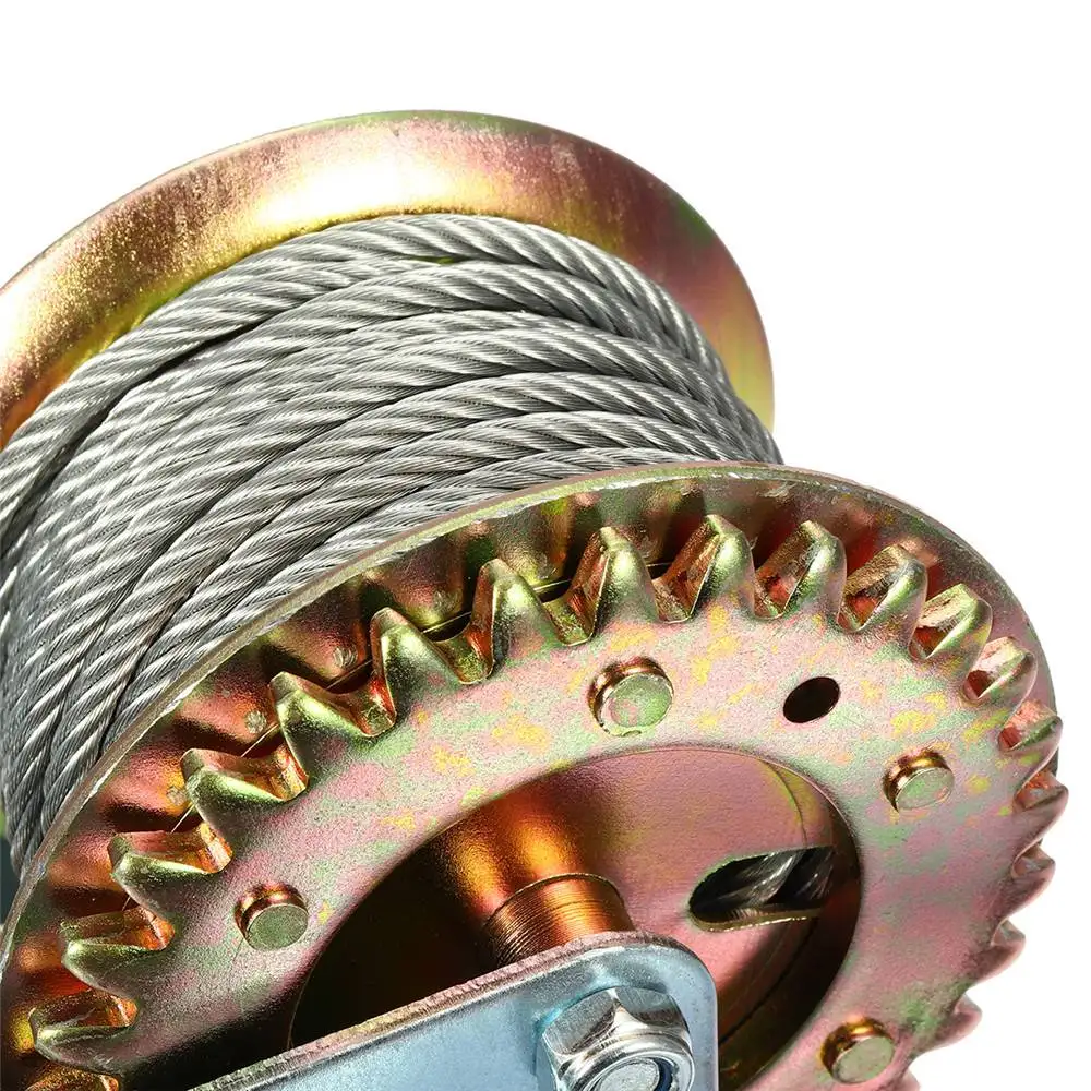 Переносная ручная лебедка для лодок и грузовиков 600 фунтов с лямкой ручной