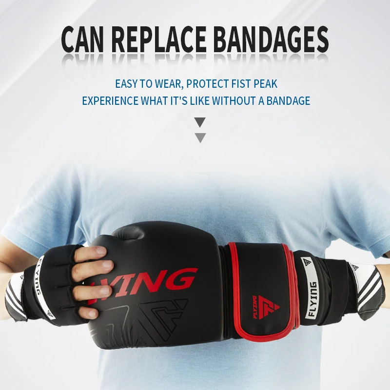 Перчатки гелевые для бокса на полпальца мужчин тренировочные боксерские Гелевые