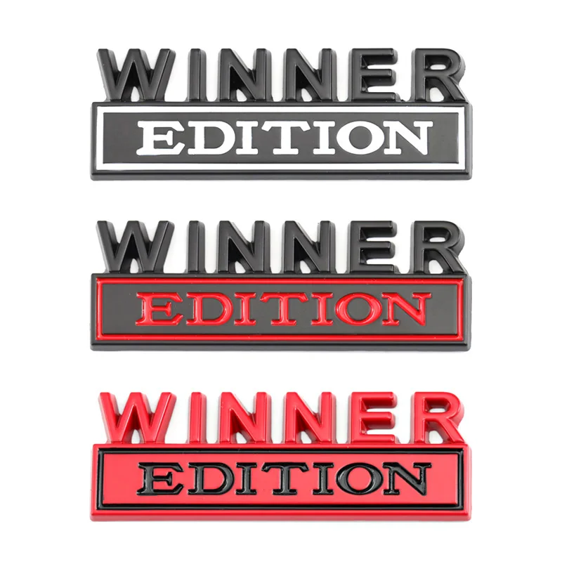 3D значок Winner эмблема Edition передняя решетка капота автомобильная наклейка для