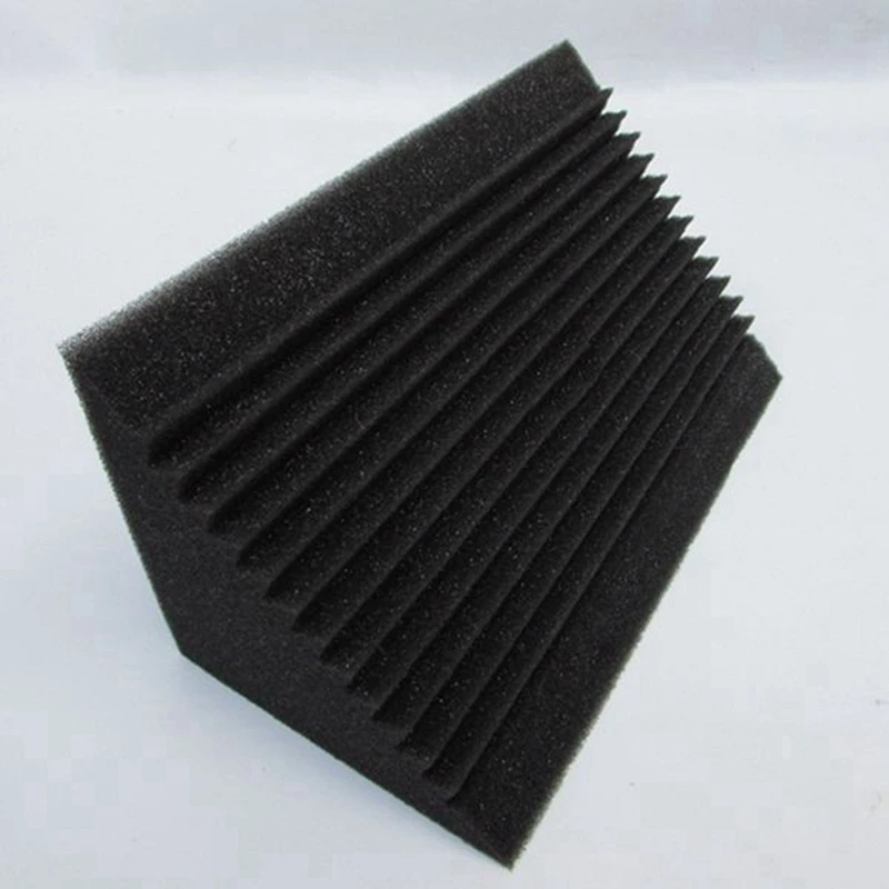 

56 Pcs Studio Wedge-Shaped Brick Sound-Absorbing Room Panel, 8 Pcs 12X12X24cm & 48 Pcs 30 X 30 X 2.5cm