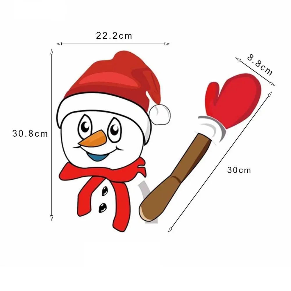 

PVC Universal Car Rear Windscreen Waving Arm Wiper Sticker Christmas Santa Claus Snowman Decals Styling Decor