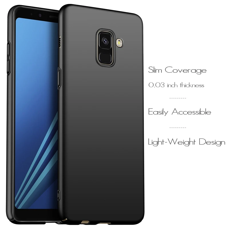 Ультратонкий Жесткий чехол для Samsung Galaxy A8 2018 Чехол PC матовый защитный чехол|Сумки