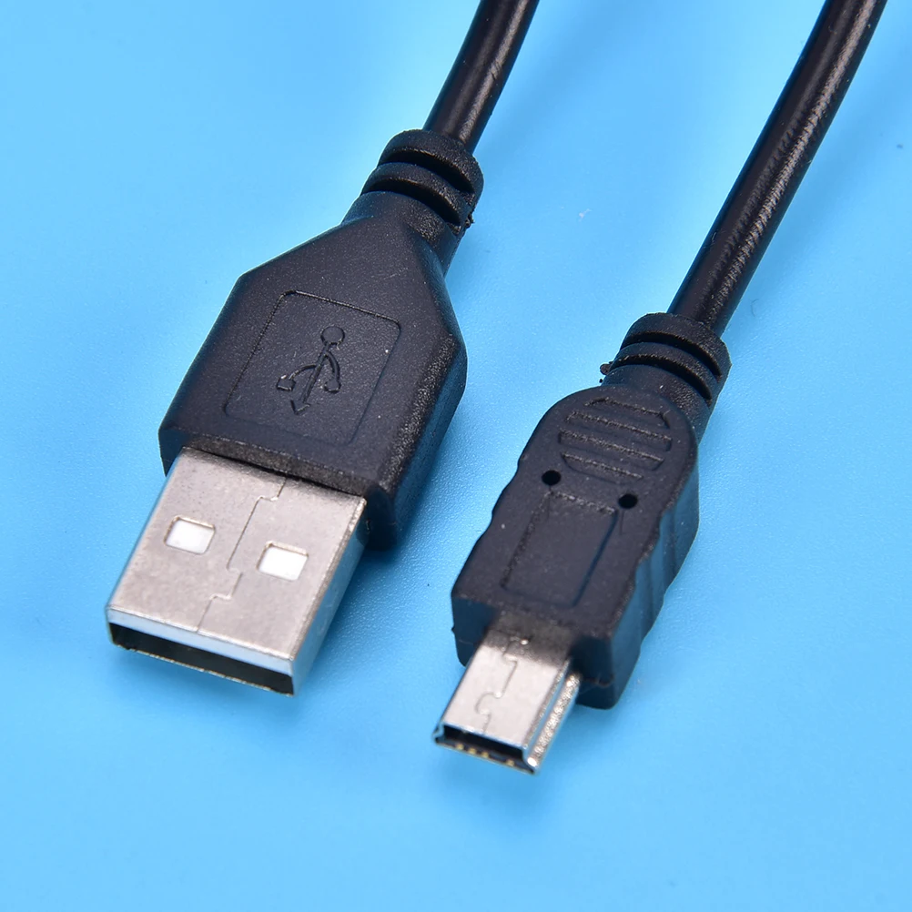 1 м длинный мини USB кабель синхронизации и зарядки провод тип A до 5 Pin B зарядное