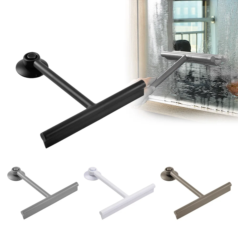 

Силиконовый скребок для очистки стекла в ванную, с держателем для хранения