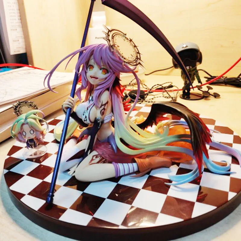

Japna аниме No Game No Life Jibril Великая война Ver. ПВХ экшн-фигурка Коллекционная модель игрушка Горячая Аниме Фигурка