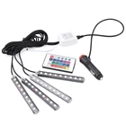 Автомобильная RGB светодиодсветодиодный неоновая лампа для внутреннего освещения для сиденье для ford leon audi a4 b7 golf 5 mondeo mk4 e39 volvo v50 opel astra g