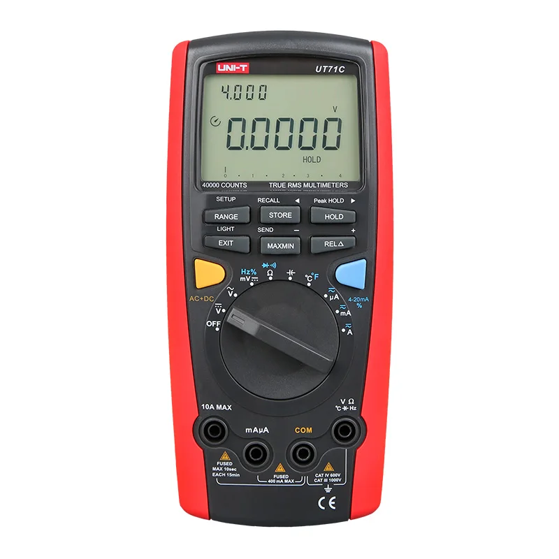 UNI-T UT71A/UT71B/UT71C/UT71D/UT71E Средний размер Интеллектуальные цифровые мультиметры; цифровой мультиметр, USB/Bluetooth связь - Цвет: 71C
