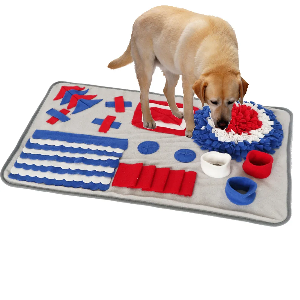 

Dog Snuffle Mat Puzzle Toys Increase IQ Slow Dispensing Feeder Pet Cat Puppy Training Games FeedingFeeding Food Intelligence Toy