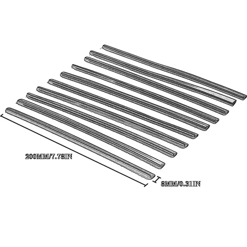 

10 Pcs Auto Car Accessories Colorful Air Conditioner Air Outlet Decoration Strip Modified Interior Supplies