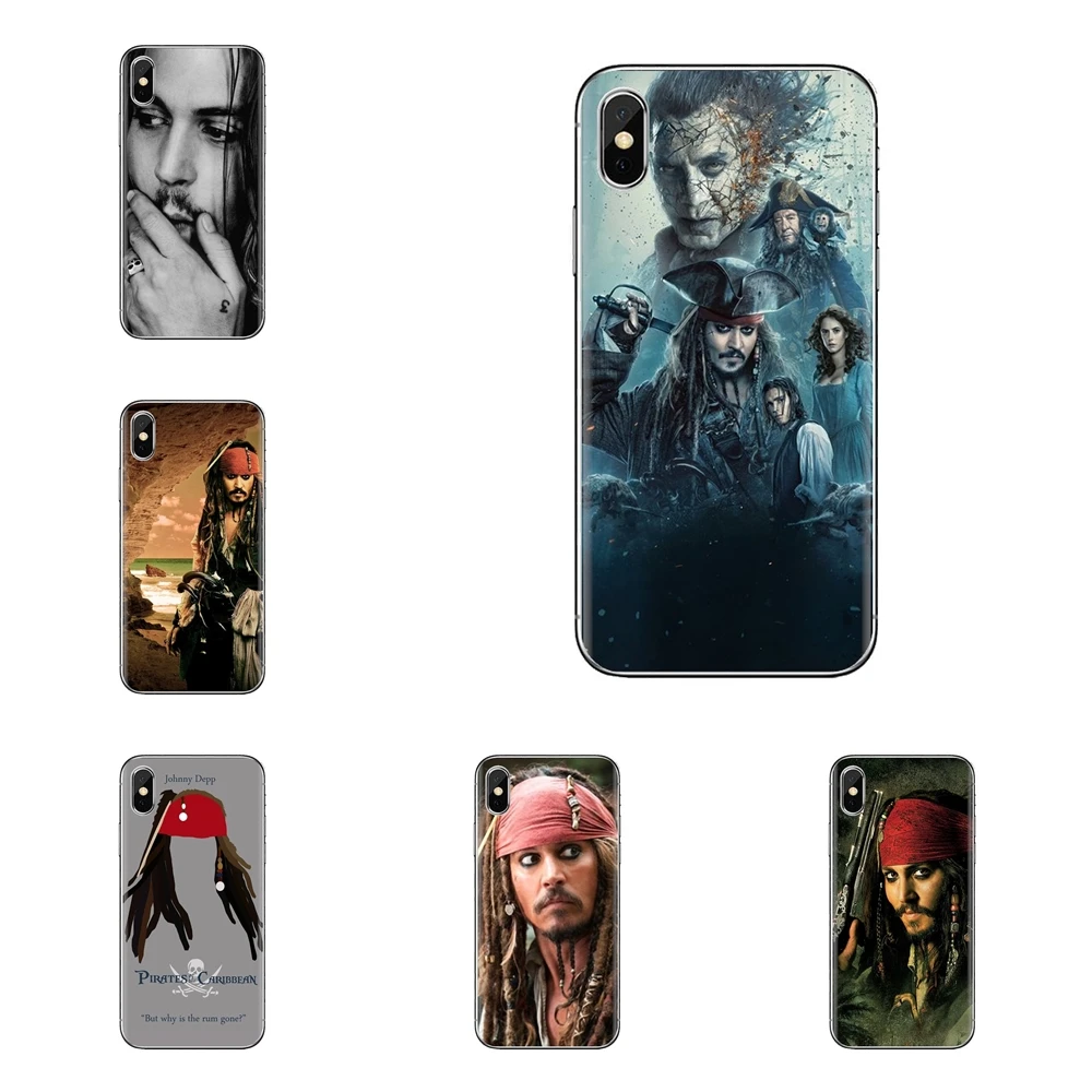johnny depp Pirates of the Caribbean For Samsung Galaxy S3 S4 S5 Mini S6 S7 Edge S8 S9 S10 Plus Note 3 4 5 8 9 Mobile Phone Case |