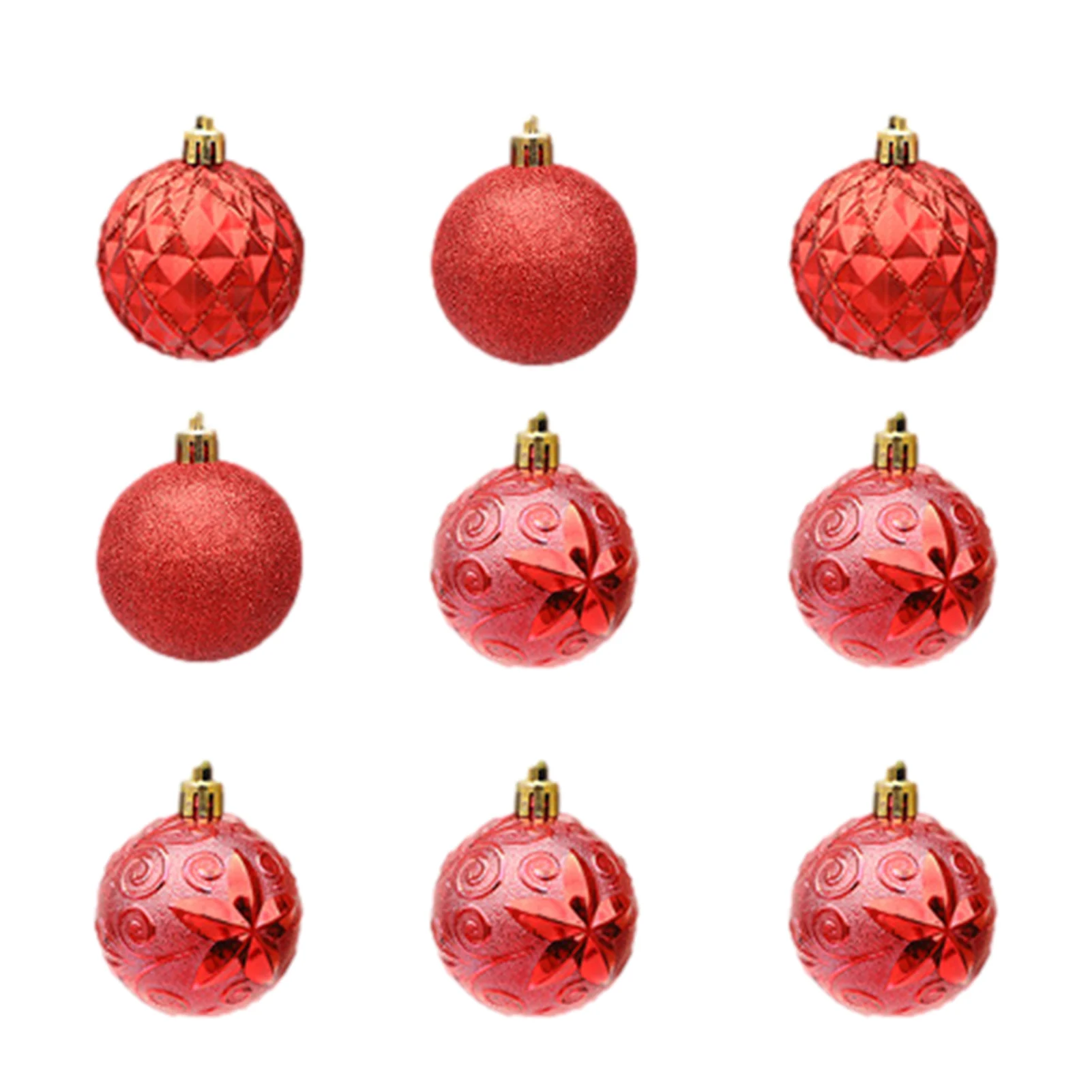 

9pcs Christmas Tree Hanging Ball Lightweight Classic Christmas Ball Gift Box Pendant For Holiday Wedding Birthday Decor