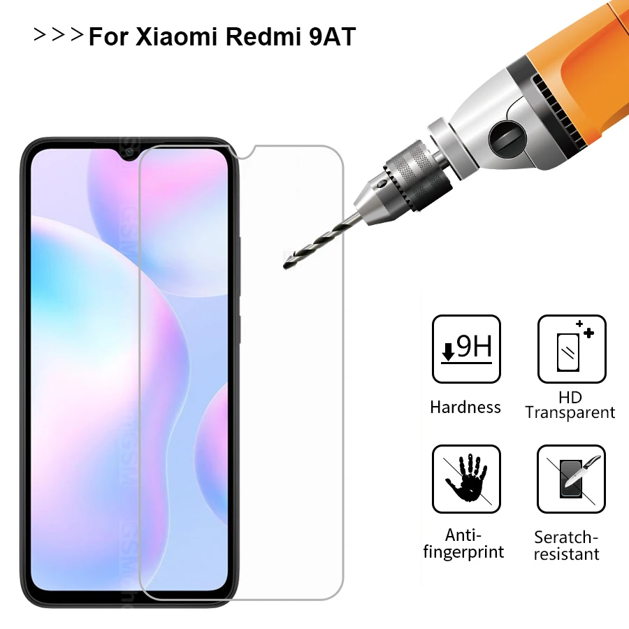 2 шт. Защитное стекло для экрана Xiaomi Remi 9AT закаленное 9D Redme Redmi 9A T 9 AT M2006C пленка |