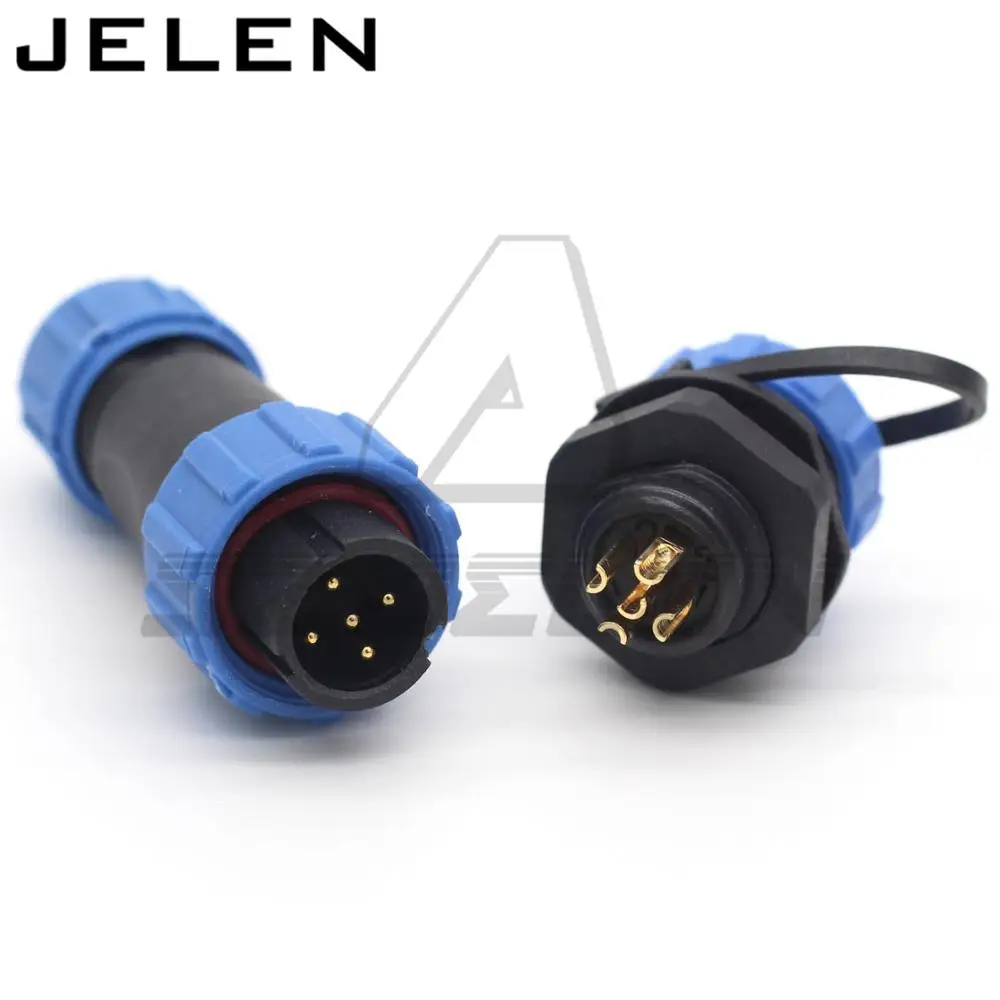 SP13 водонепроницаемый 5pin разъем LED питания IP68 промышленный Электрический кабель