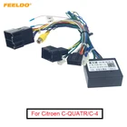 FEELDO 16-контактный автомобильный Android стерео проводка жгут для Citroen C-QUATRC-4 низкий уровень отделки (10  18) низкая отделка с CANbus # AM6225