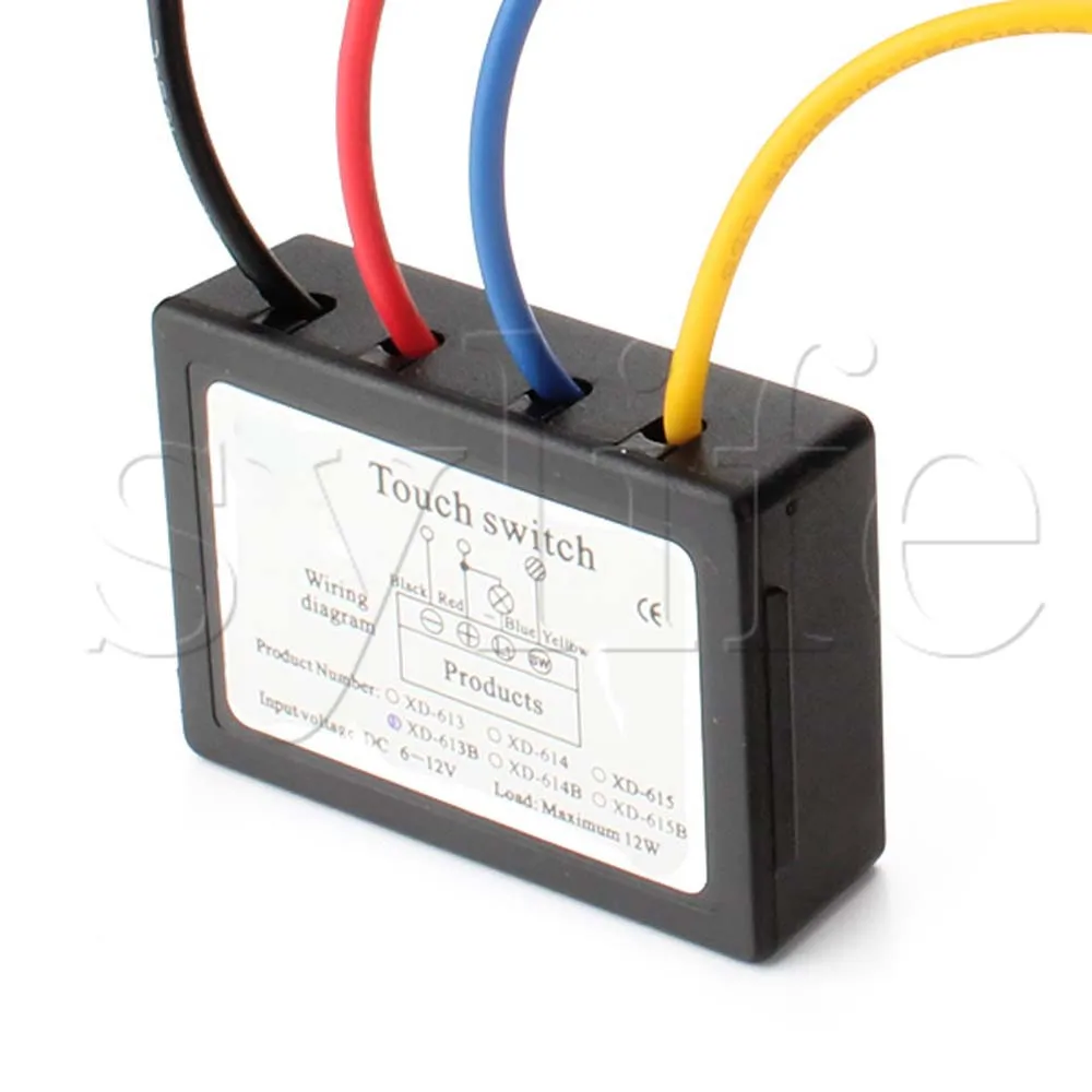 XD-613B 6-12V светодиодный сенсорный регулятор яркости 4 режима высокая