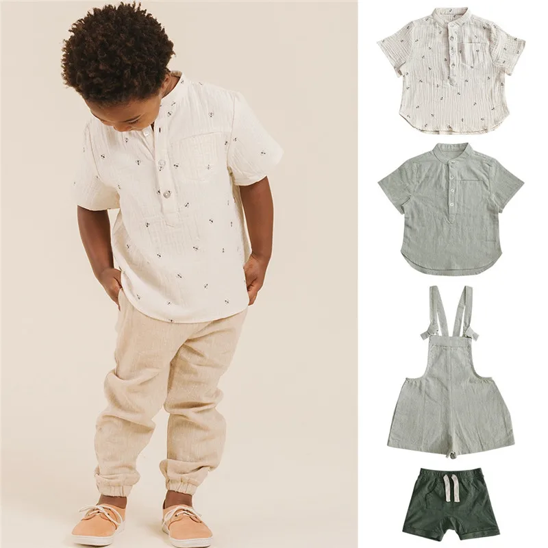 

EnkeliBB Cru Design Kids Boys T Shirt Handsome Casual Tops Toddler Boy Summer Short Sleeve Cotton T-shirt Brand Deisgn Child Top
