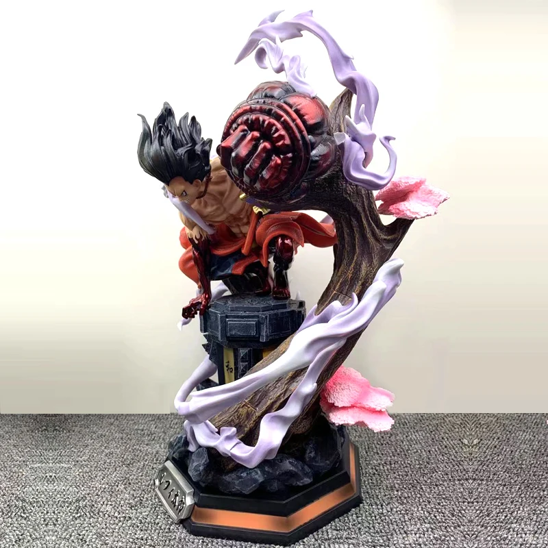 Günstig One Piece Abbildung Anime Gk Tian Tong Affe D Luffy Figma Übergroßen 38cm ABS Modell Schlange Mann Desktop Sammlung Spielzeug Für Kind Puppe