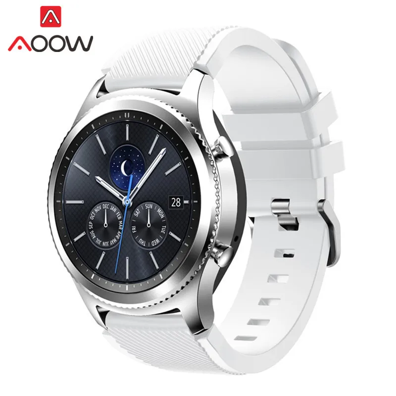 22 мм силиконовый ремешок для часов для samsung Galaxy Watch 46 мм huawei Watch GT Активный браслет ремешок для gear S3 Frontier Classic