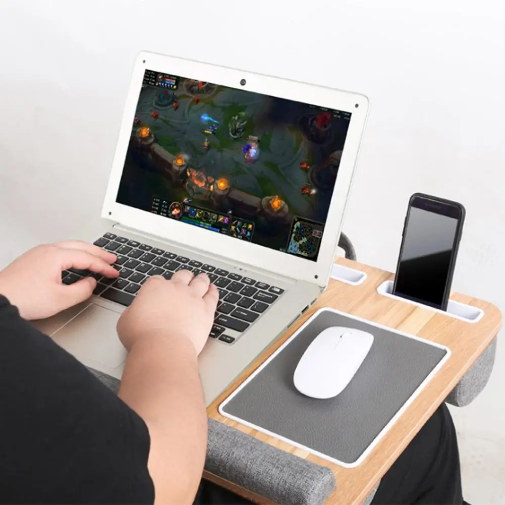 Multi-functional Lap Laptop Desk Portable Bed Tray PC Table Stand Notebook With Tablet Pen & Phone Holder | Мобильные телефоны и