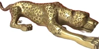 details about collectable 16 huge bronze collect leopard panther cheetah run statue