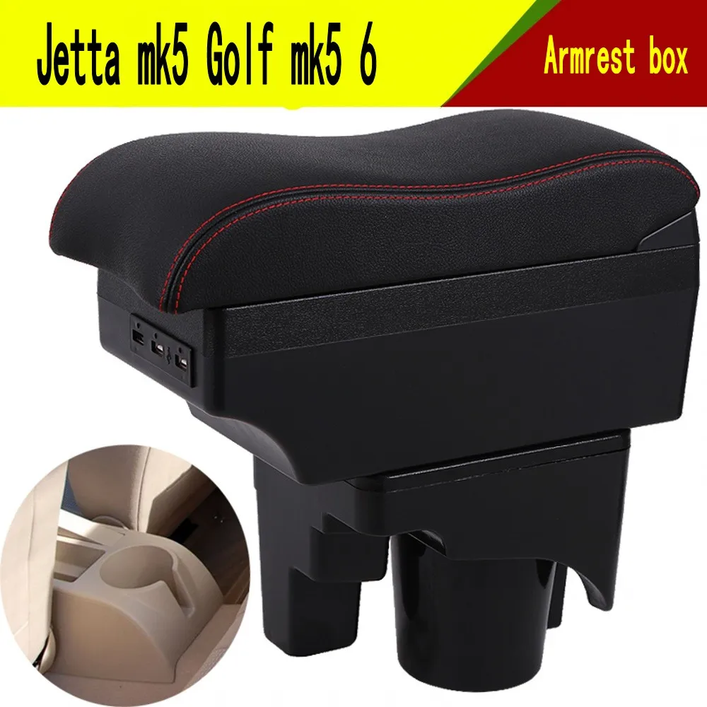

For Volkswagen Golf 6 Armrest box For VW Golf 6 golf 5 Mk6 MK5 jetta 5 Armrest Box For VW Sagitar USB Interior special Retrofit