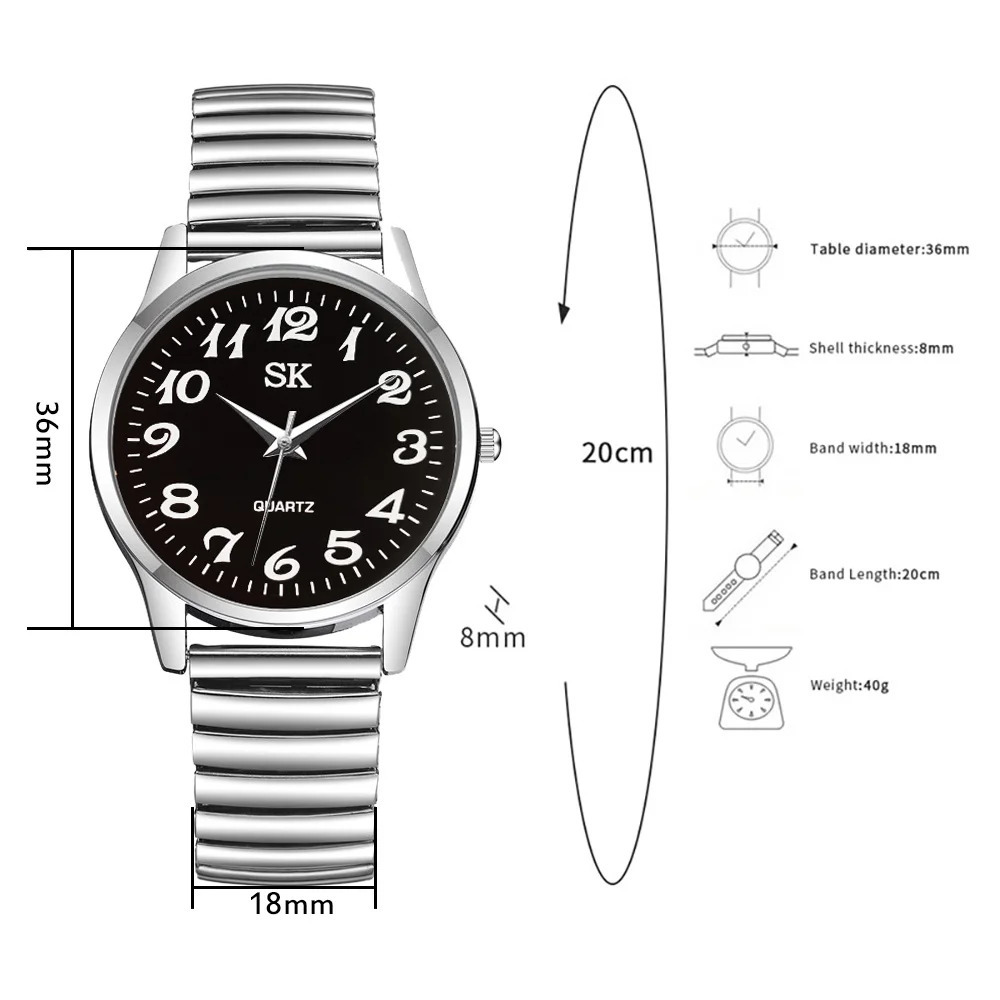 Часы наручные кварцевые для мужчин и женщин модные с гибким эластичным ремешком