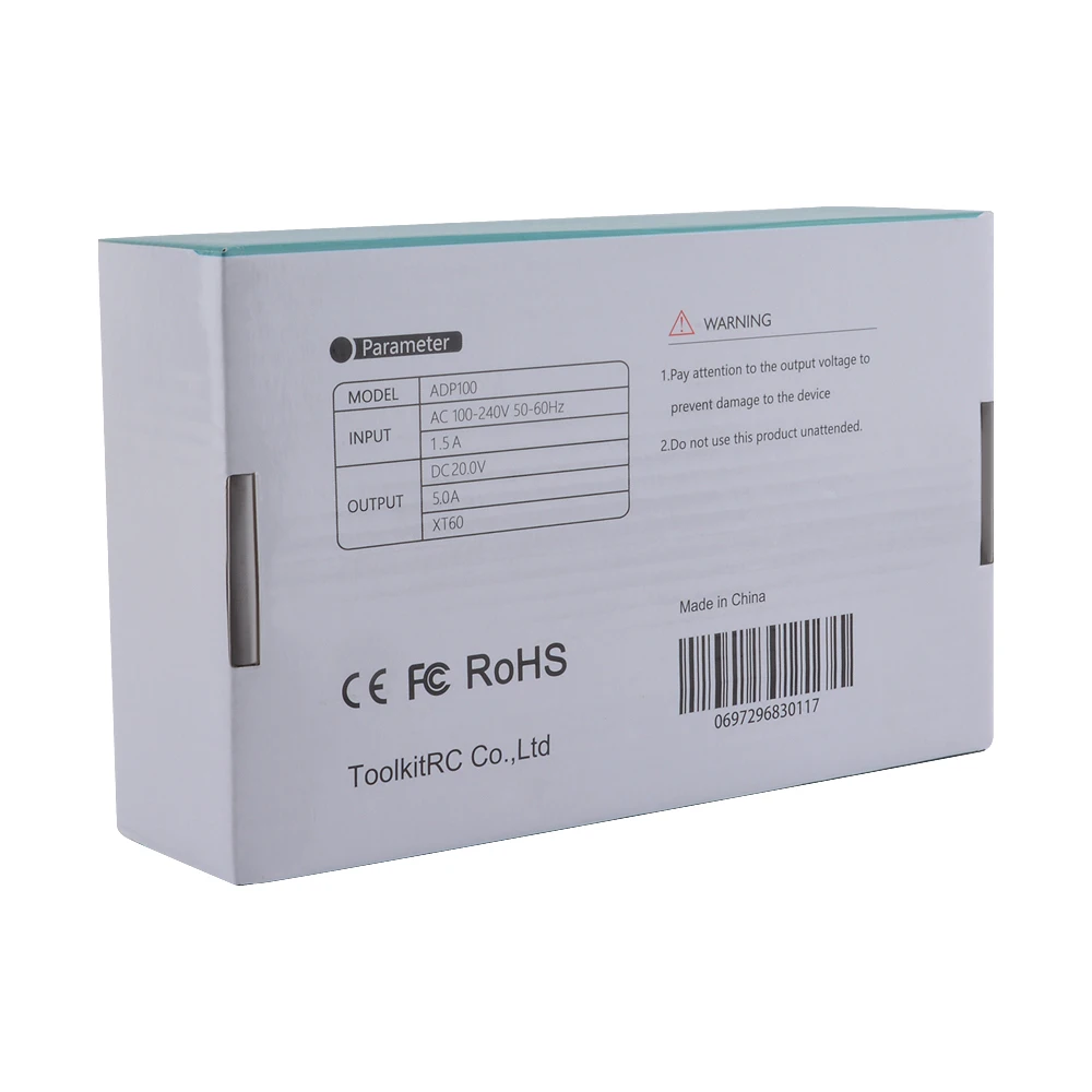 ToolKitRC ADP100 100 Вт 20 в источник питания с выходным адаптером XT60 подходит для ISDT Q8 Q6 GT