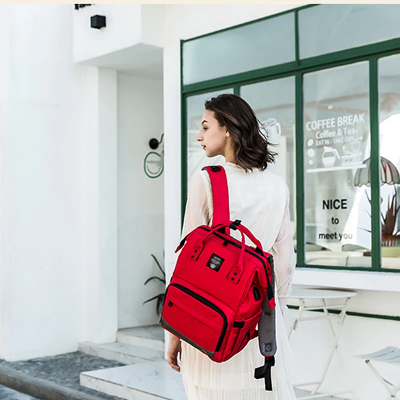 Модная сумка для мам рюкзак детской коляски многофункциональная большая емкость