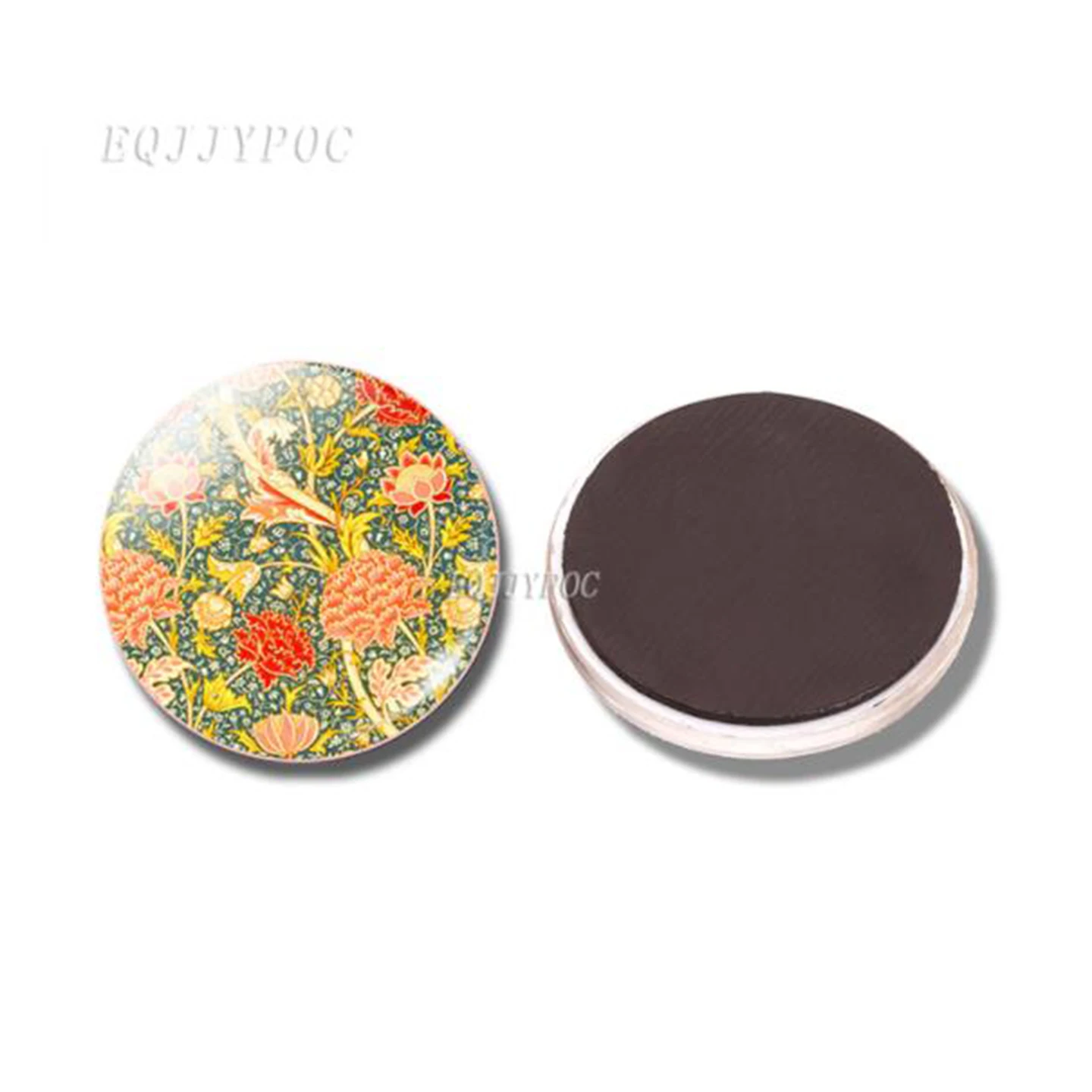 Мандала искусство цветочный узор 30 мм стеклянный кабошон магниты на холодильник