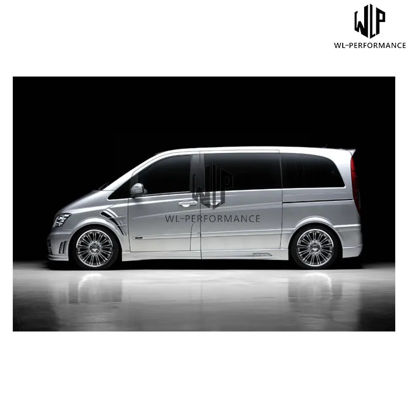 W639 FRP Неокрашенный автомобильный комплект кузова передний задний бампер боковые юбки для Mercedes-Benz W639 Viano автомобильный Стайлинг 12-15