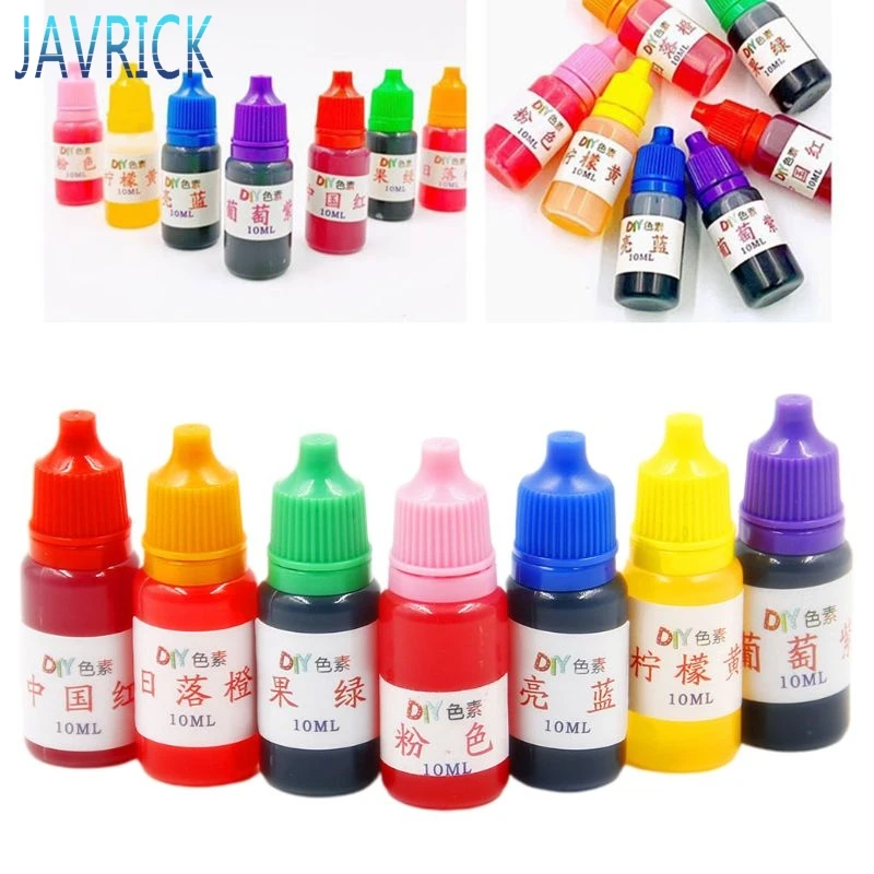 7 шт./компл. 10 мл пищевой красящий пигмент слизь кристаллическая грязь краситель