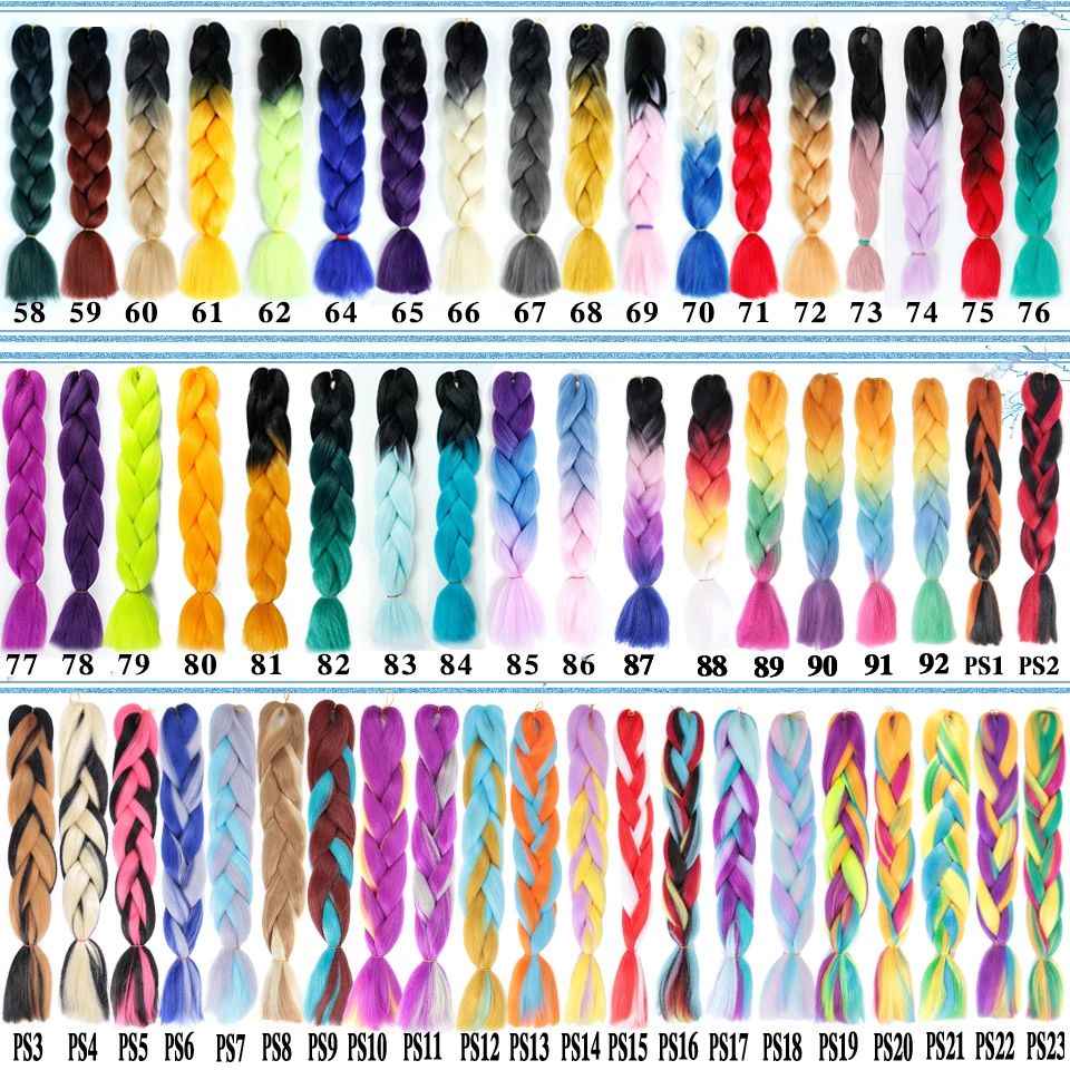 Манвэй 24 дюймовые розовые синтетические волосы Джамбо косички яки мягкие Омбре