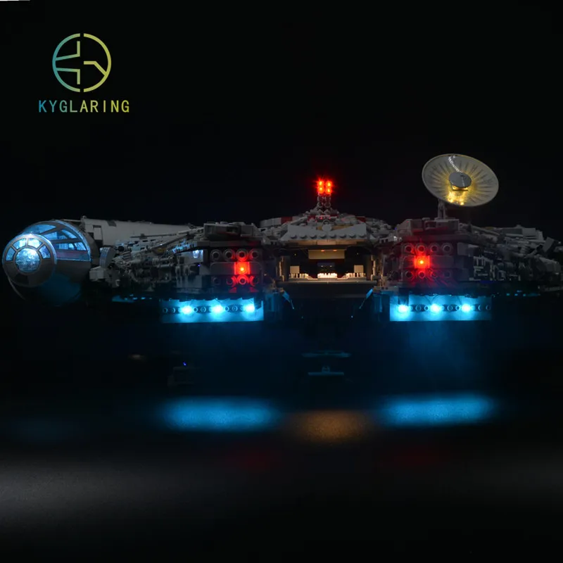 Набор со светодиодсветильник кой Kyglaring для lego 75192 Звездные войны Сокол