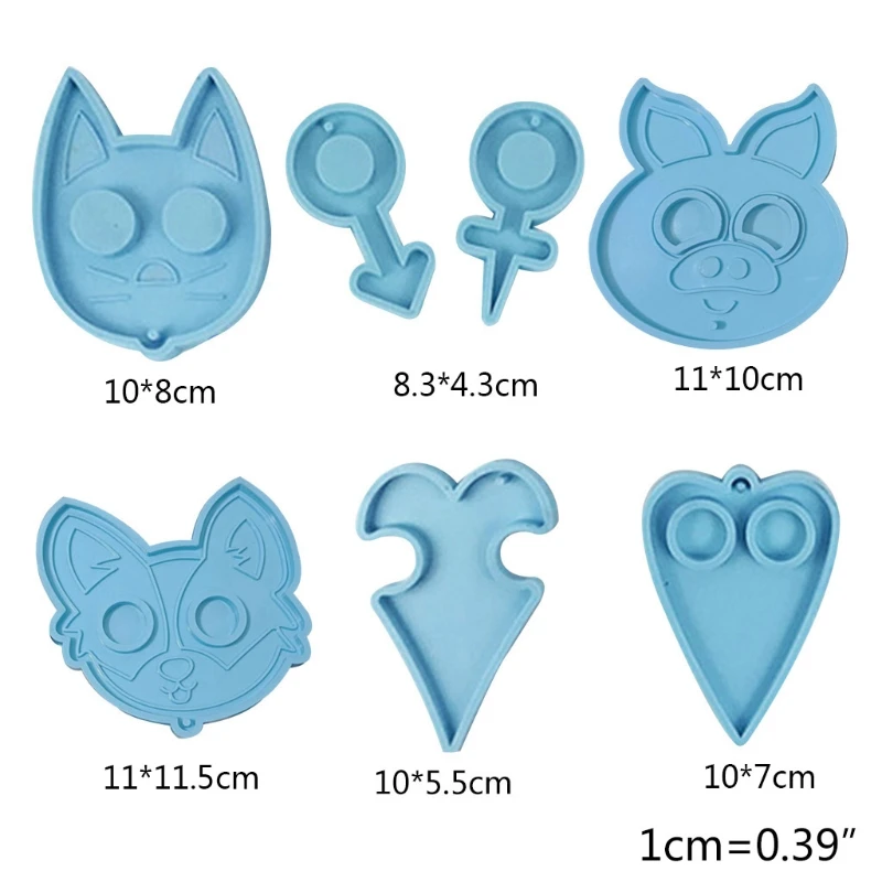 

Defense Keychain Pendant Silicone Mould DIY Crafts Clay Making Tool Epoxy Resin Mold