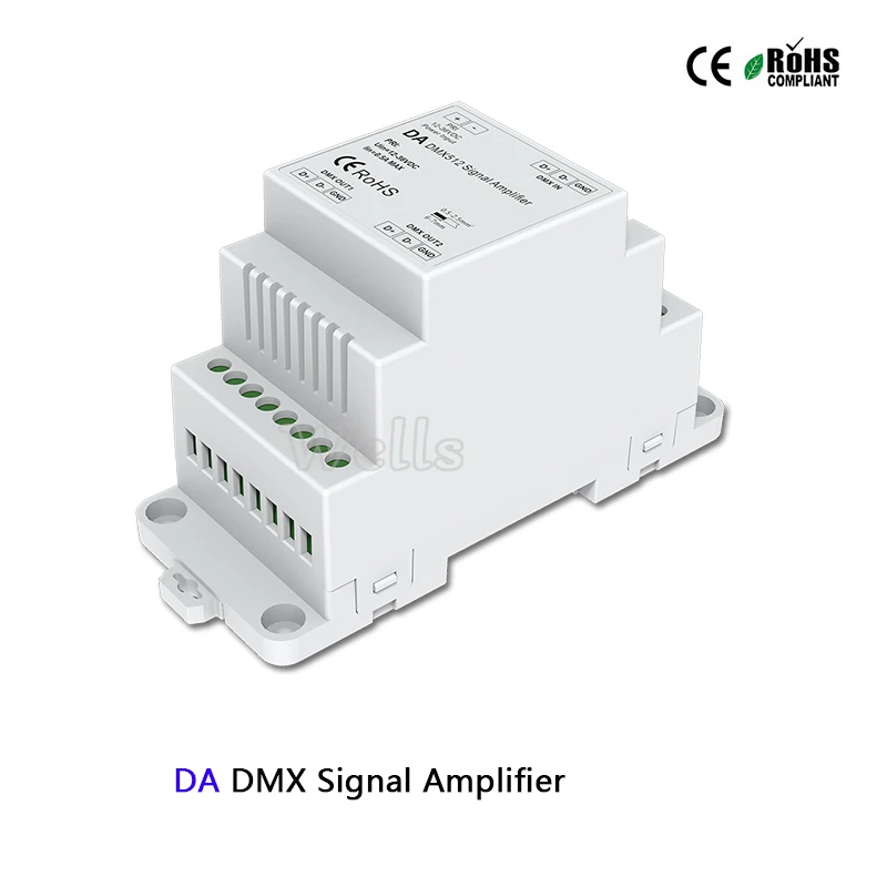 Контроллер усилителя сигнала DA DMX512 настенный усилитель для светодиодных лент 1