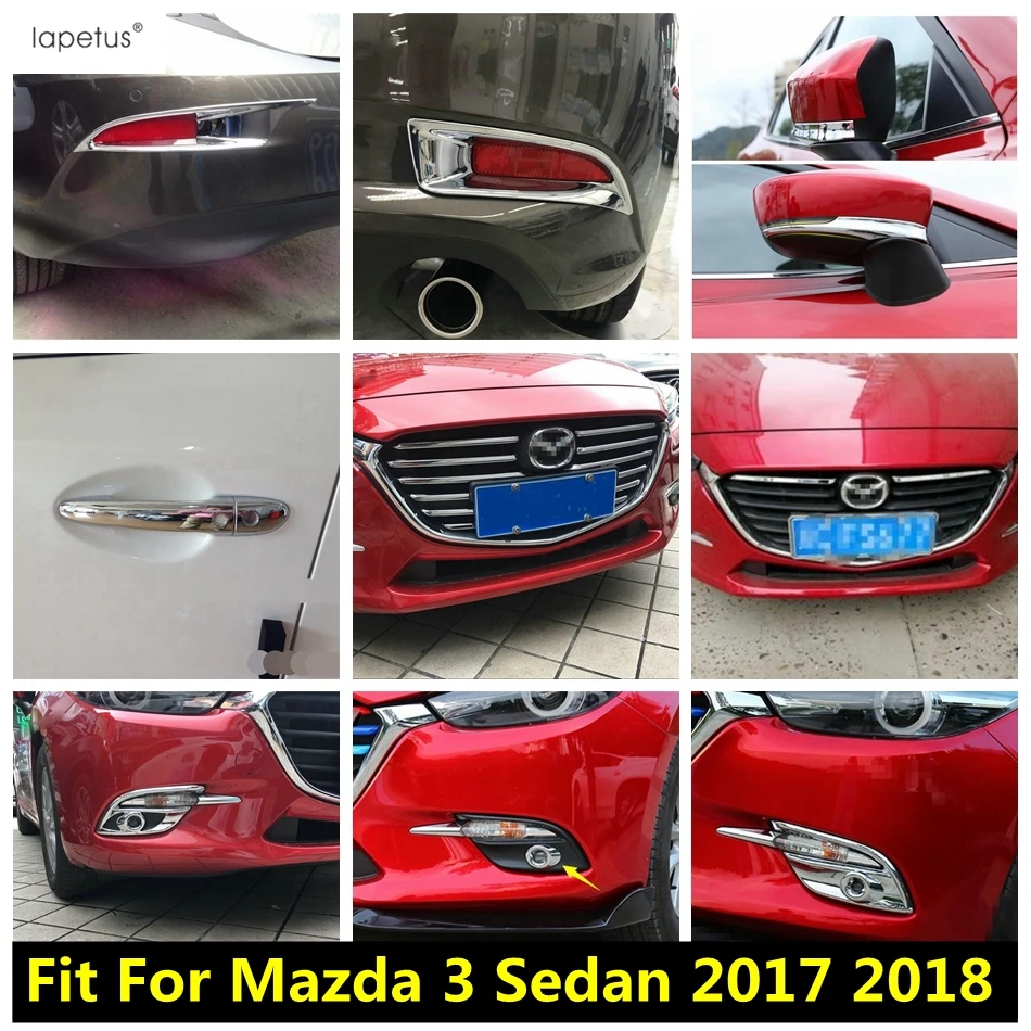 Аксессуары для Mazda 3 2017 2018 передняя лампа заднего противотуманного фонаря брови