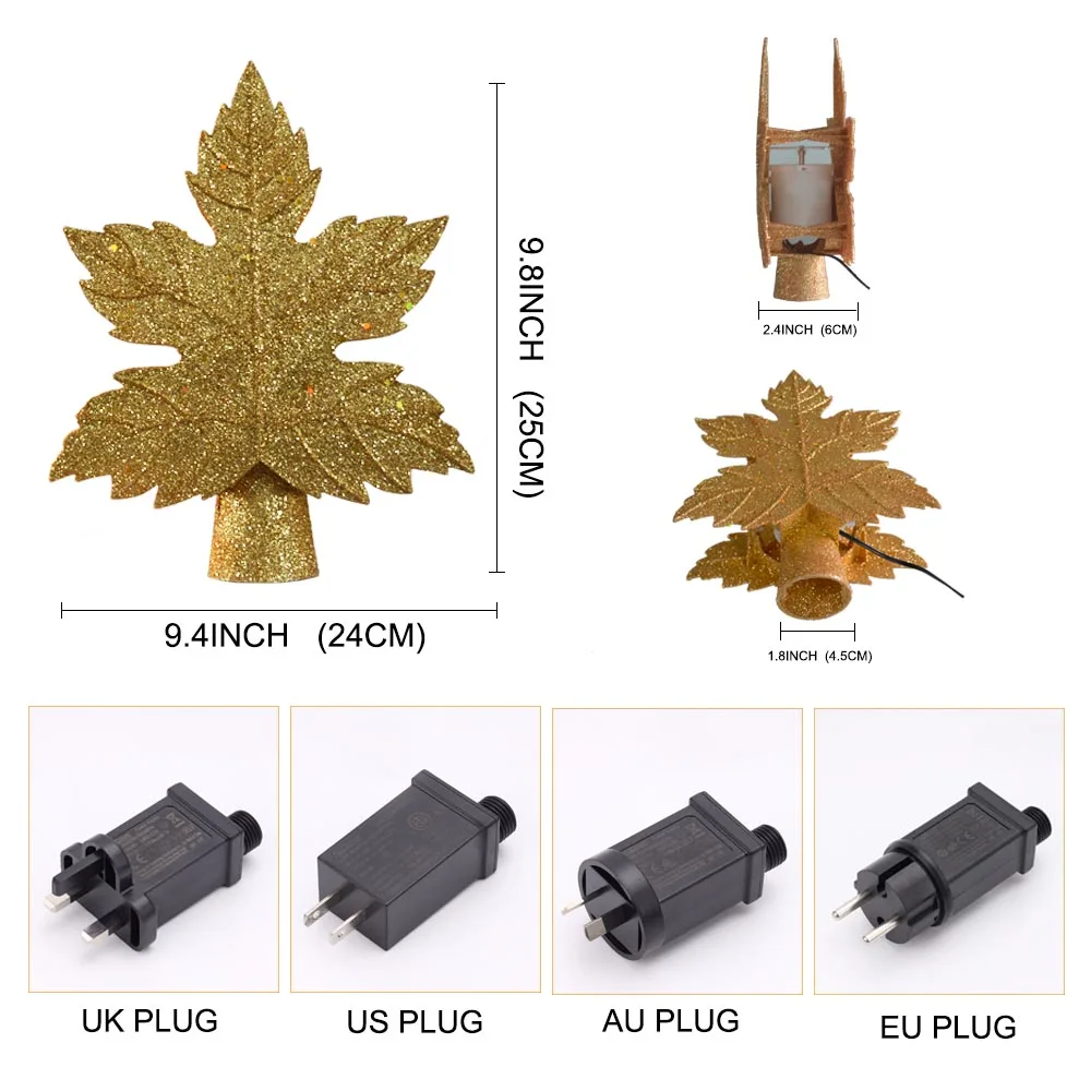 

Christmas Tree Topper 3D Storm Projection Light Christmas Tree Decorations Lights with White Rotating Snowflake Projector