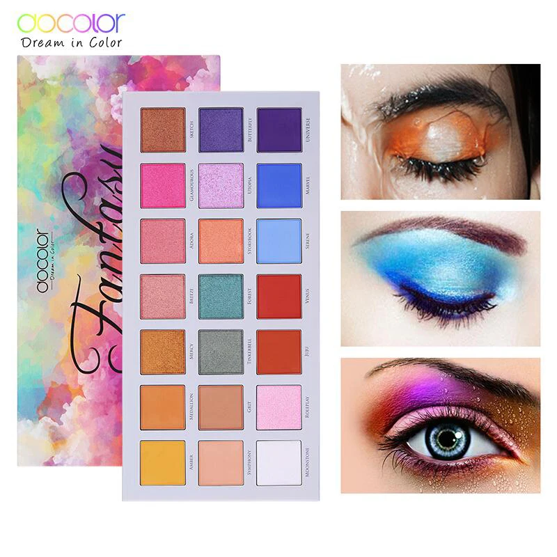 Docolor палитра теней для век натуральный блеск матовые тени Пудра бренд