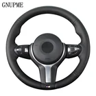 Черные сапоги из натуральной кожи чехол рулевого колеса автомобиля для BMW F87 M2 M3 F80 F82 M4 F12 M5 F13 M6 F85 X5 м F86 X6 F33 F30 M Sport