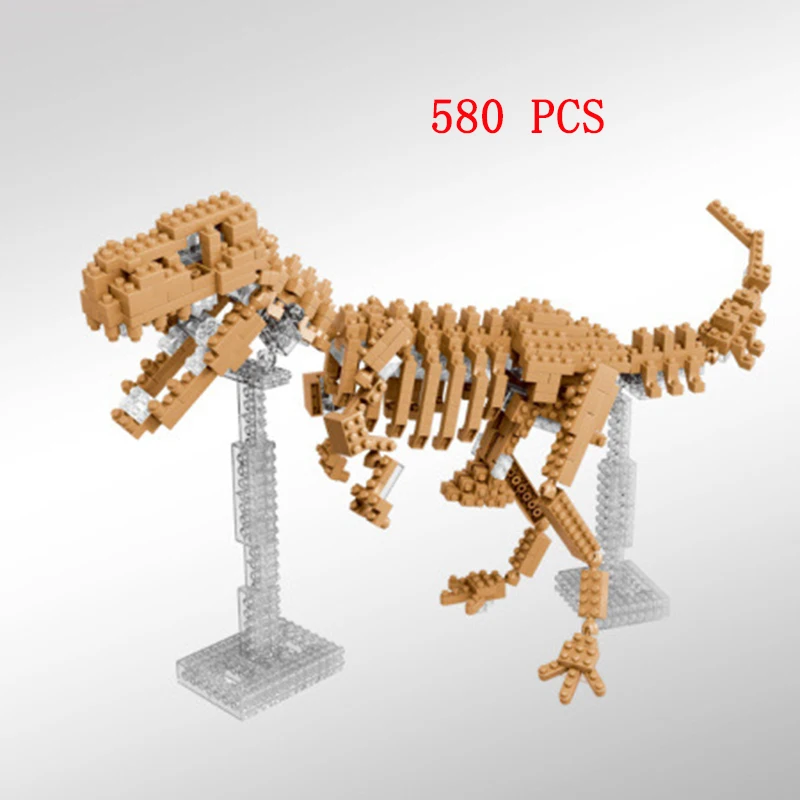 Алмаз не совместимый Классический Скелет мини-блоки микро строительные животные