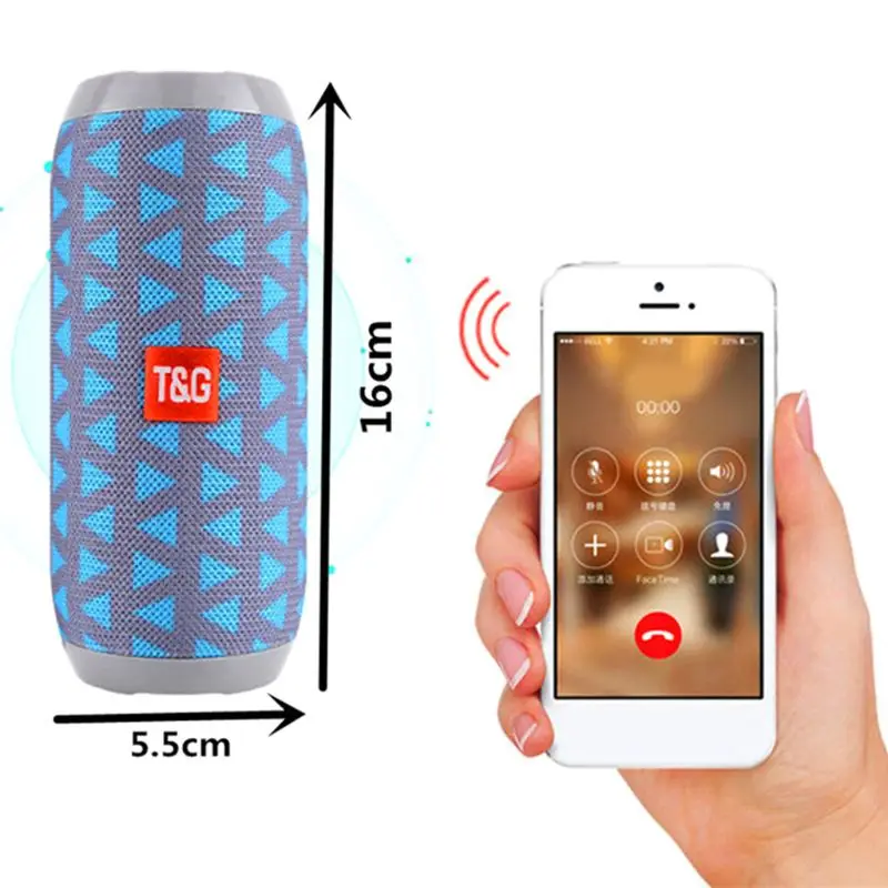 Wireless Bluetooth Speaker 10W Waterproof column Stereo Subwoofer loudspeaker portable Speaker+Mic Bass FM Radio MP3 Sound Box |