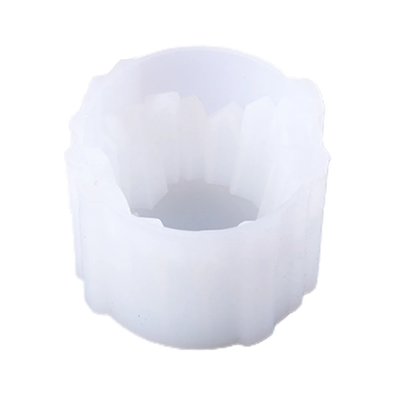 

97QE Crystal Epoxy Storage Box Resin Mold DIY Crafts Ornament Making Tool Candle Holder Silicone Mould