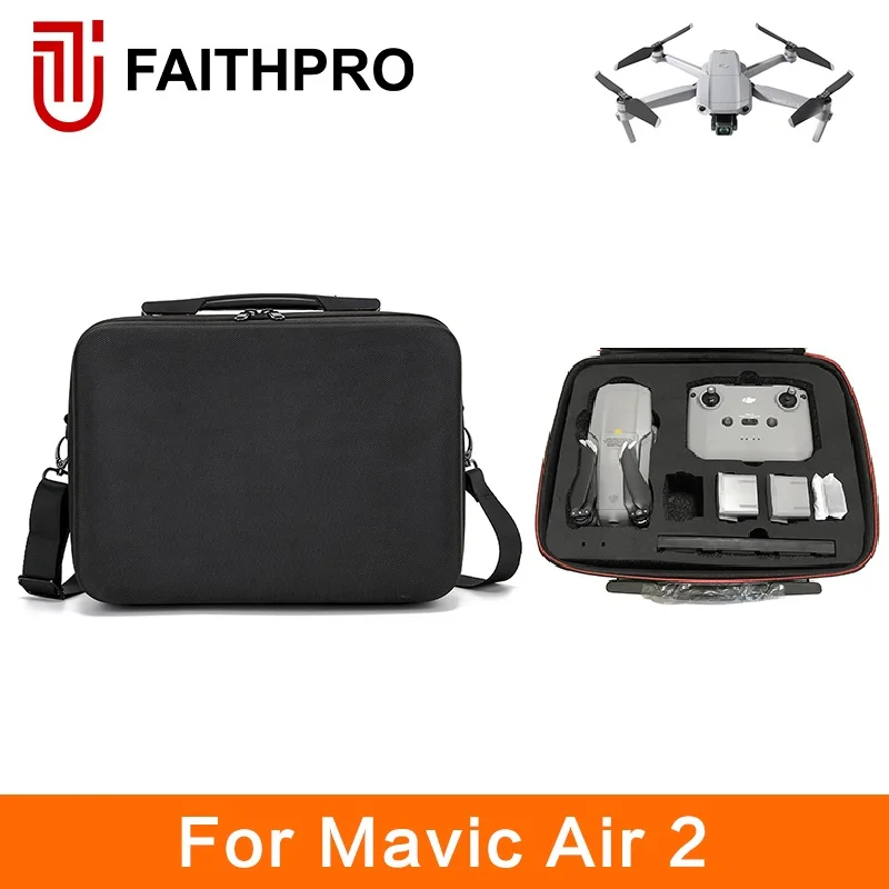 

Вместительная водонепроницаемая сумка для хранения DJI Mavic Air 2/2S, дорожная сумка через плечо, подходит для DJI Mavic Air 2, аксессуары для дрона