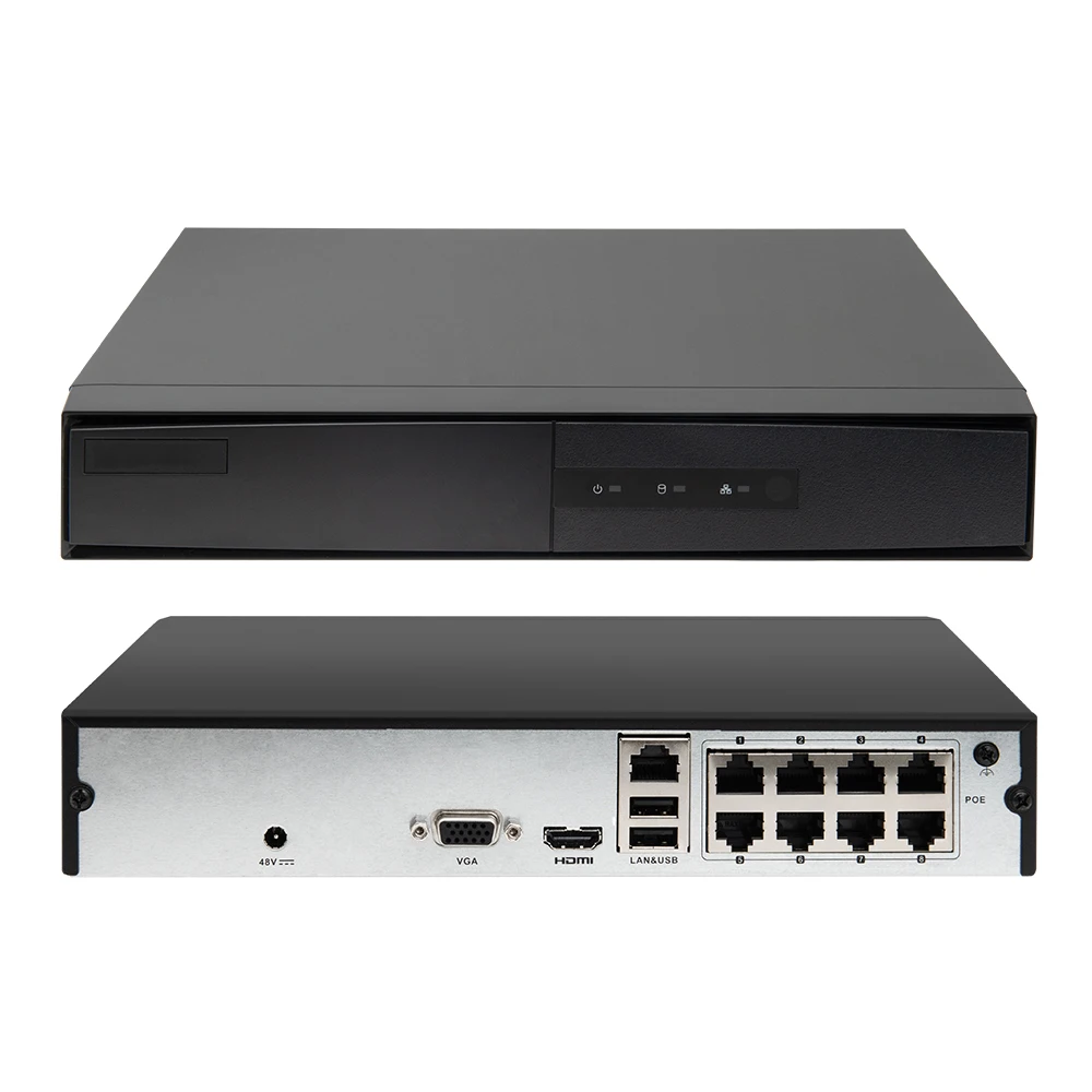 Hikvision NVR PoE 8CH камер Мгновенной Печати Mini 8 1U 6MP cam DS-7108NI-Q1/8 P/M Регистраторы для IP
