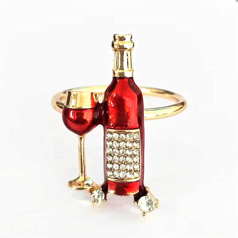 Новинка украшение для винной бутылки из металлического сплава настольное отеля