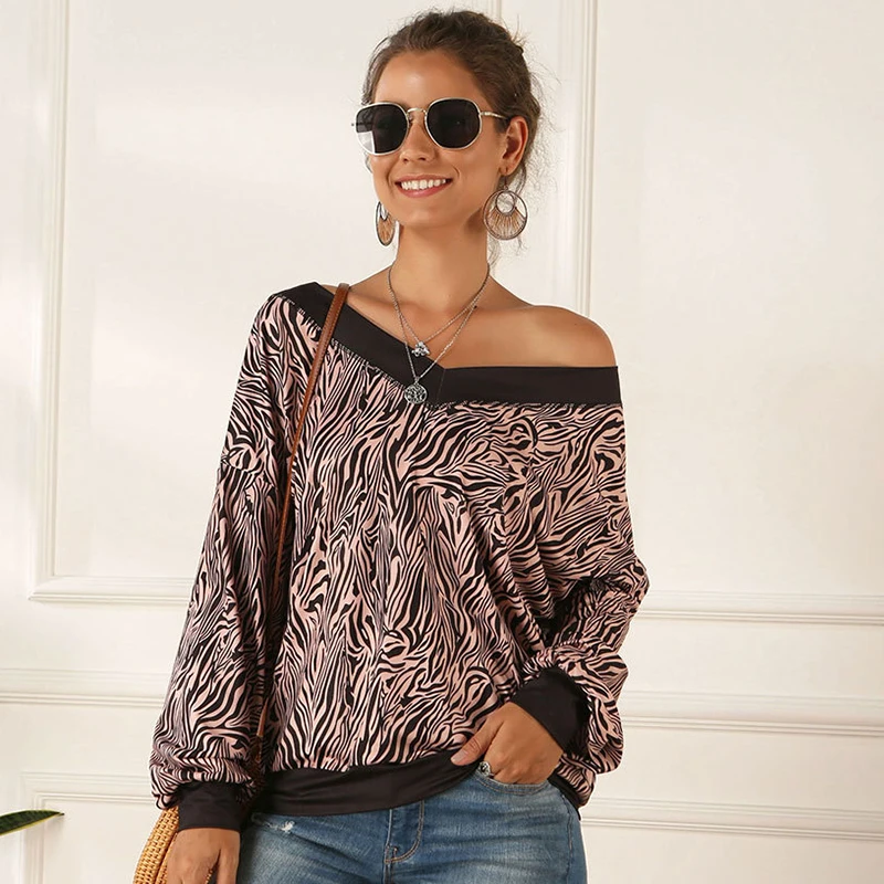 Женская футболка с длинным рукавом Повседневная камуфляжная треугольным