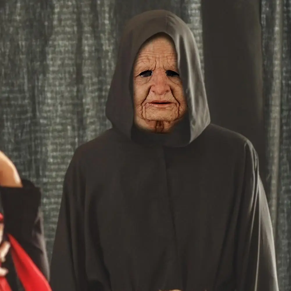 Вечерние Маски для лица на Хэллоуин головной убор пожилых мужчин маскарад