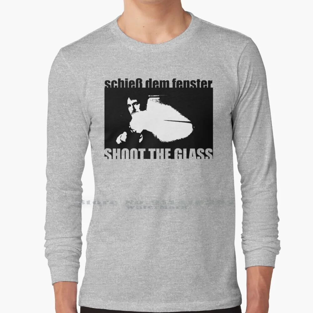 

Die Hard : Shoot The Glass T Shirt 100% чистый хлопок Die Hard Hans Gruber Quotes Shoot The Glass