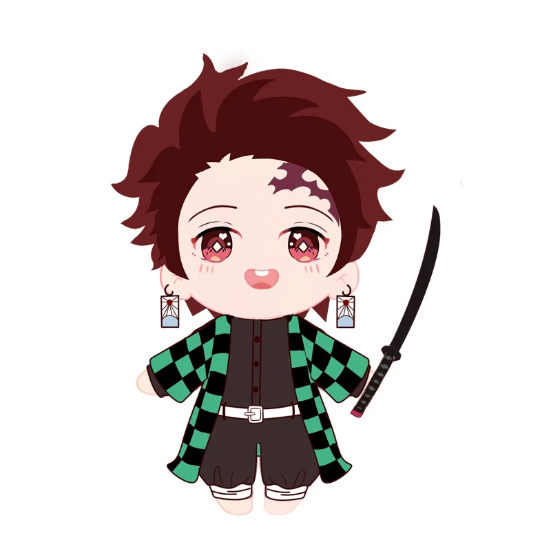 Аниме Demon Slayer Kimetsu no Yaiba Kamado Tanjirou милый косплей плюшевая подушка кукла одежда
